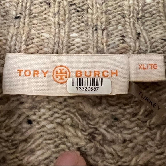 Tory Burch Wool Camel Chunky Turtleneck Sweater - Picture 9 of 11